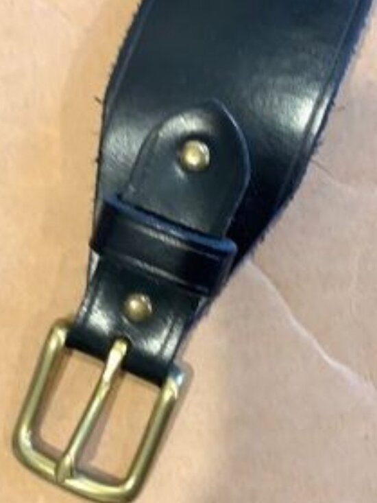J.Crew  Black italian  leather belt - Picture 8 of 9